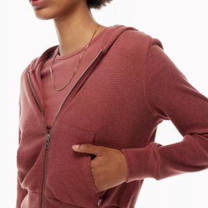 Aritzia TNA Waffle Cropped Hoodie